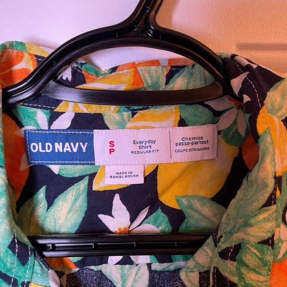 Old Navy Men's Floral Shirt - Multicolor - Picture 5 of 6